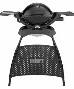 BAUHAUS Weber Gasgrill Q 1200 Anzahl Brenner: 1, Hauptgrillfläche: 43 X 32 Cm, 2,49 KW, Schwarz
