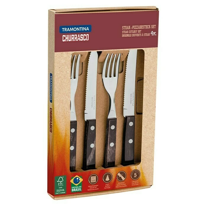 BAUHAUS Tramontina Steak- & Pizzabesteck 4 -tlg. 3 BAUHAUS Tramontina Steak- & Pizzabesteck 4 -tlg.