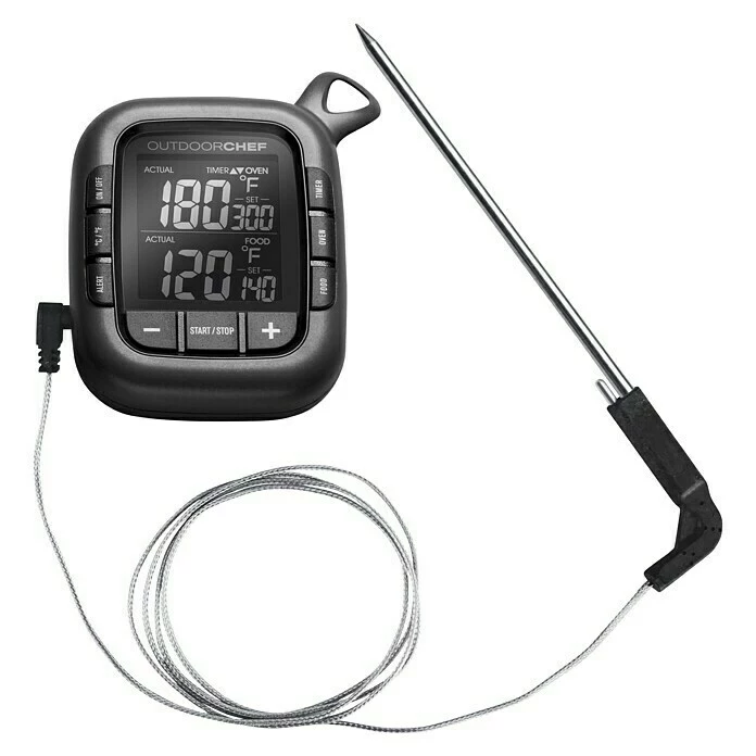 BAUHAUS Outdoorchef Grill-Thermometer Gourmet Check Schwarz, Batteriebetrieben 3 BAUHAUS Outdoorchef Grill-Thermometer Gourmet Check Schwarz, Batteriebetrieben