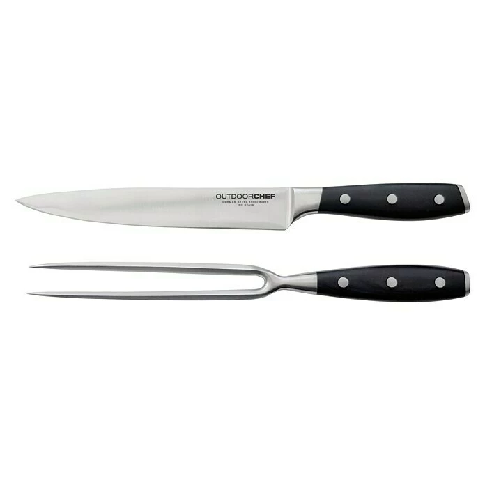BAUHAUS Outdoorchef Tranchier-Set Premium Edelstahl, 2 -tlg. 3 BAUHAUS Outdoorchef Tranchier-Set Premium Edelstahl, 2 -tlg.