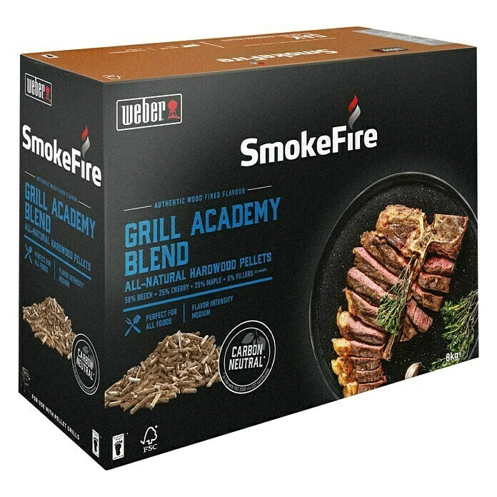 BAUHAUS Weber Holzpellets SmokeFire 8 Kg, Aroma: Grill Academy Blend 3 BAUHAUS Weber Holzpellets SmokeFire 8 Kg, Aroma: Grill Academy Blend