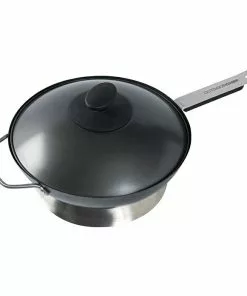 BAUHAUS Outdoorchef Grillwok Barbecue AHS-Stahl, Durchmesser: 33 Cm