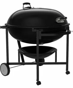 BAUHAUS Weber Kugelgrill Ranch Kettle Schwarz, Hauptgrillfläche: Ø 94 Cm