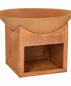 BAUHAUS Buschbeck Feuerschale Mumbai 56 Cm, Ausstattung: Holzablagefach -Weber Grills Verkäufe 2022 12 1509