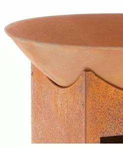 BAUHAUS Buschbeck Feuerschale Mumbai 56 Cm, Ausstattung: Holzablagefach -Weber Grills Verkäufe 2022 12 1510