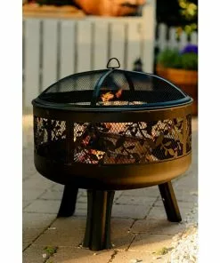 BAUHAUS Buschbeck Feuerschale Leaves Durchmesser: 63 Cm, Stahl -Weber Grills Verkäufe 2022 12 1518