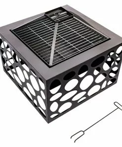 BAUHAUS RedFire Feuerschale Mikor L X B X H: 55 X 55 X 45 Cm, Stahl