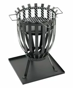 BAUHAUS Grillstar Grill-Feuerkorb Reno Schwarz, Durchmesser: 35 Cm