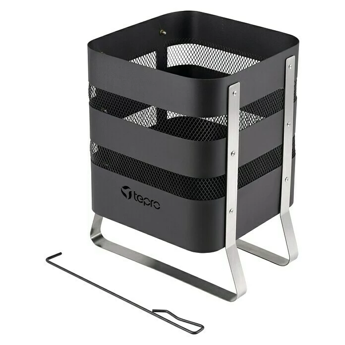 BAUHAUS Tepro Feuerkorb Milburn L X B X H: 36 X 42 X 49,5 Cm, Schwarz 4 BAUHAUS Tepro Feuerkorb Milburn L X B X H: 36 X 42 X 49,5 Cm, Schwarz – Bild 2