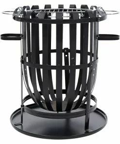 BAUHAUS RedFire Grill-Feuerkorb Dallas Schwarz, Durchmesser: 40 Cm