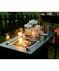 BAUHAUS MWH Feuerstelle Palermo 55 X 100 X 79 Cm, Aluminium, Schwarz -Weber Grills Verkäufe 2022 12 1611