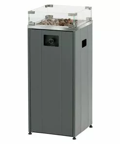 BAUHAUS Feuersäule L X B X H: 37,1 X 37,1 X 94,8 Cm, Anthrazit -Weber Grills Verkäufe 2022 12 1646