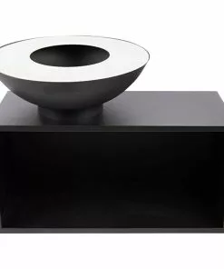 BAUHAUS RedFire Feuerschale Onyx Durchmesser: 80 Cm, Stahl, Ablagefläche