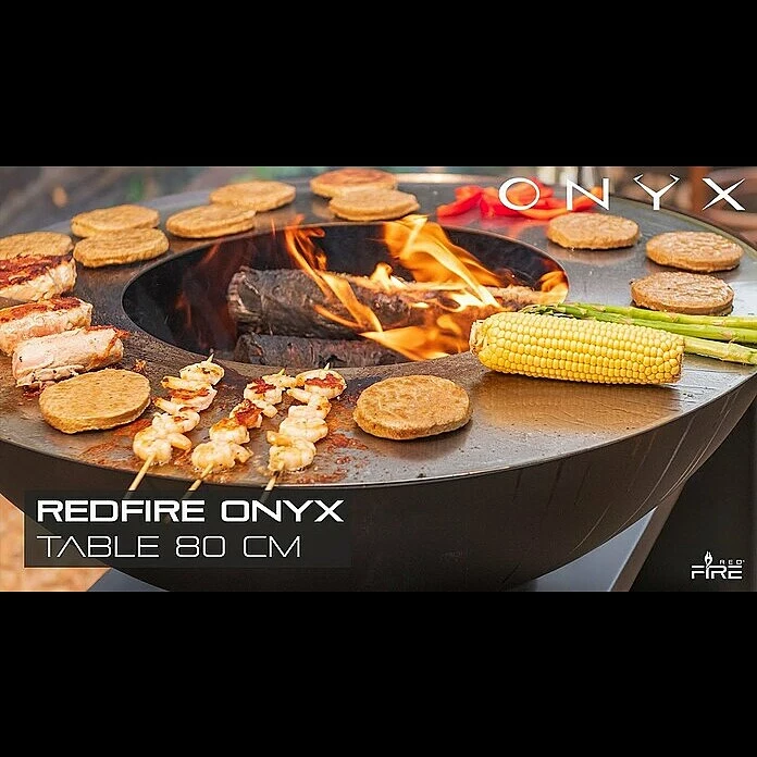 BAUHAUS RedFire Feuerschale Onyx Durchmesser: 80 Cm, Stahl, Ablagefläche 6 BAUHAUS RedFire Feuerschale Onyx Durchmesser: 80 Cm, Stahl, Ablagefläche – Bild 4