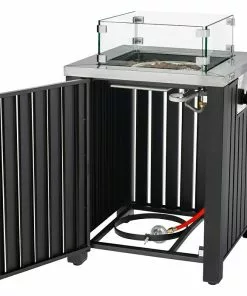 BAUHAUS Tepro Feuerstelle Topeka 50 X 50 X 78 Cm, Metall -Weber Grills Verkäufe 2022 12 1747