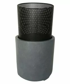 BAUHAUS Elite Feuerkorb Ø X H: 34 X 55, Grau/Schwarz