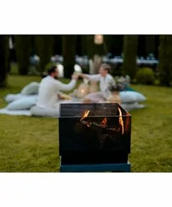 BAUHAUS Elite Feuerkorb Grau/Schwarz, L X B X H: 44 X 44 X 85,5 Cm -Weber Grills Verkäufe 2022 12 1789