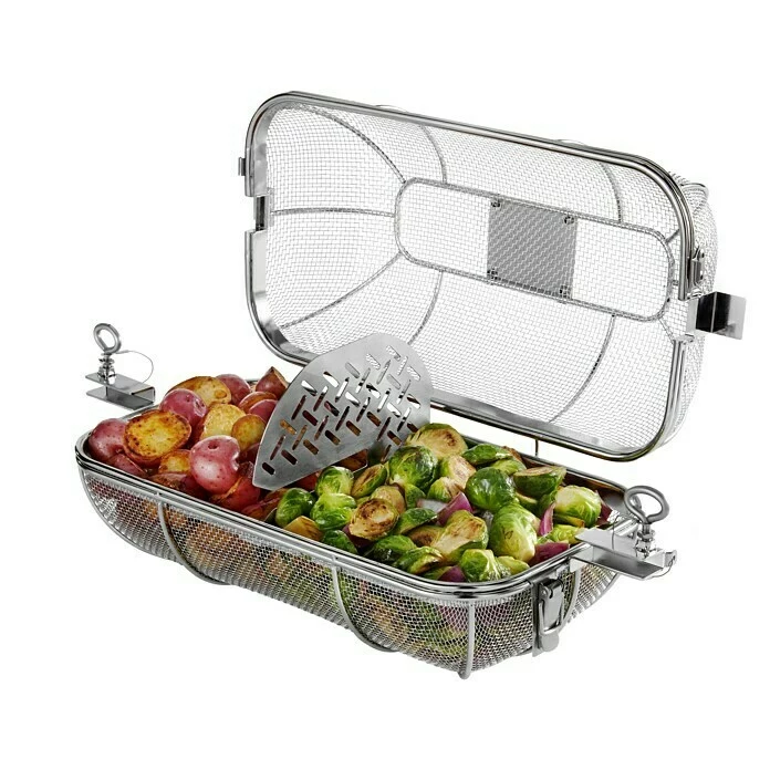 BAUHAUS Weber Crafted Drehspießkorb Edelstahl 4 BAUHAUS Weber Crafted Drehspießkorb Edelstahl – Bild 2