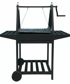 BAUHAUS Grillstar Grillwagen Idaho Schwarz, Hauptgrillfläche: 58,6 X 39,5 Cm