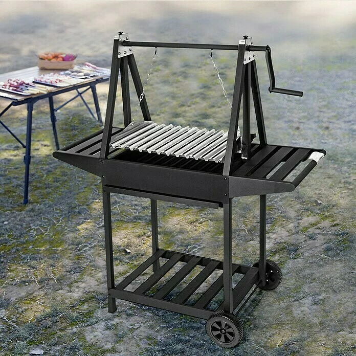 BAUHAUS Grillstar Grillwagen Idaho Schwarz, Hauptgrillfläche: 58,6 X 39,5 Cm 5 BAUHAUS Grillstar Grillwagen Idaho Schwarz, Hauptgrillfläche: 58,6 X 39,5 Cm – Bild 3
