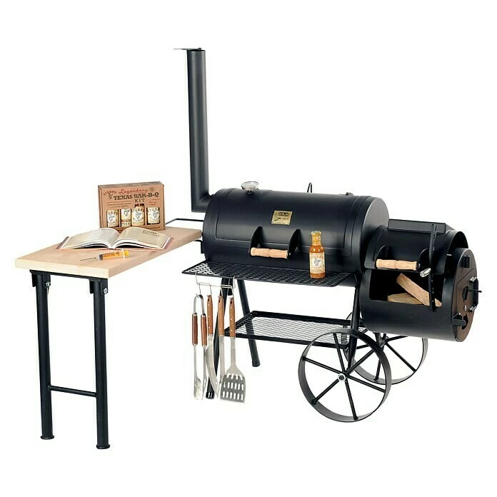 BAUHAUS Joe´s Barbeque Smoker Classic Mit Rollwagen, Grillfläche Garkammer: 74 X 39 Cm 6 BAUHAUS Joe´s Barbeque Smoker Classic Mit Rollwagen, Grillfläche Garkammer: 74 X 39 Cm – Bild 4