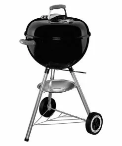 BAUHAUS Weber Kugelgrill Classic Kettle Schwarz, Hauptgrillfläche: Ø 47 Cm