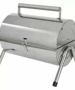BAUHAUS Grillstar Tischgrill Dallas Hauptgrillfläche: 2 X 34 X 22 Cm, Silber
