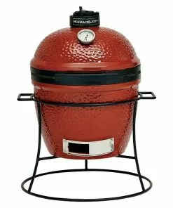 BAUHAUS Kamado Joe Holzkohlegrill JOE JUNIOR Rot, Hauptgrillfläche: Ø 34 Cm