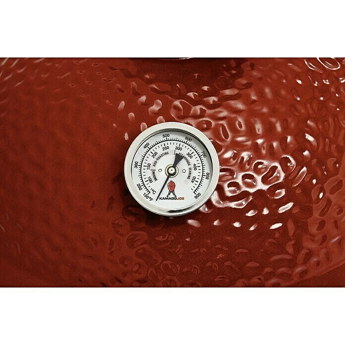 BAUHAUS Kamado Joe Holzkohlegrill JOE JUNIOR Rot, Hauptgrillfläche: Ø 34 Cm 5 BAUHAUS Kamado Joe Holzkohlegrill JOE JUNIOR Rot, Hauptgrillfläche: Ø 34 Cm – Bild 3