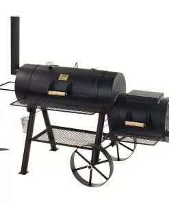 BAUHAUS Joe´s Barbeque Smoker Texas Classic Mit Rollwagen, Grillfläche Garkammer: 100 X 39 Cm