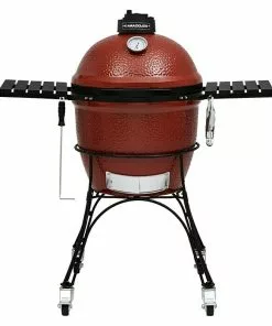 BAUHAUS Kamado Joe Holzkohlegrill CLASSIC Rot, Hauptgrillfläche: Ø 46 Cm