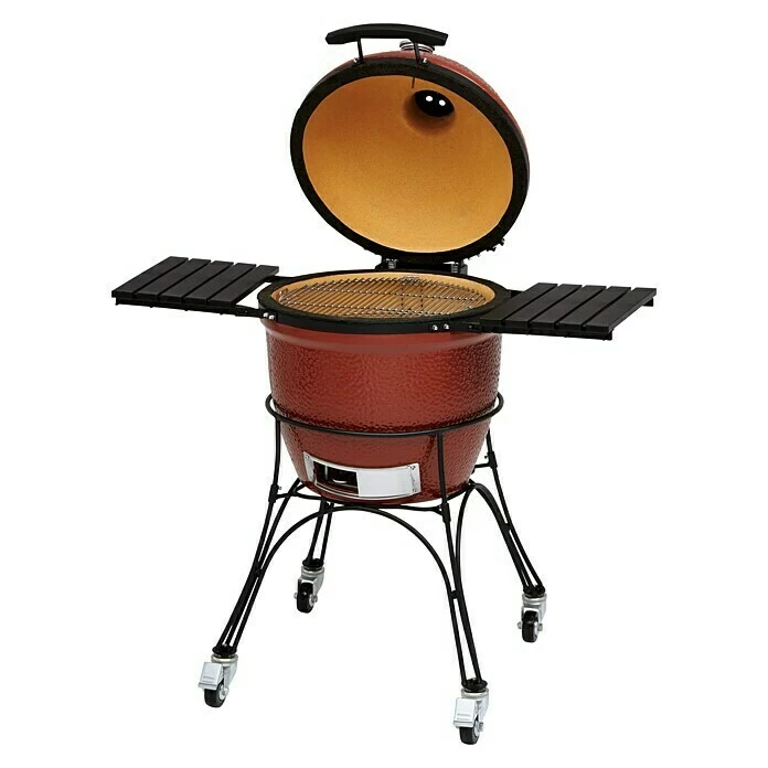 BAUHAUS Kamado Joe Holzkohlegrill CLASSIC Rot, Hauptgrillfläche: Ø 46 Cm 4 BAUHAUS Kamado Joe Holzkohlegrill CLASSIC Rot, Hauptgrillfläche: Ø 46 Cm – Bild 2