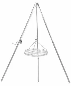 BAUHAUS Schwenkgrill Silber, Hauptgrillfläche: Ø 60 Cm