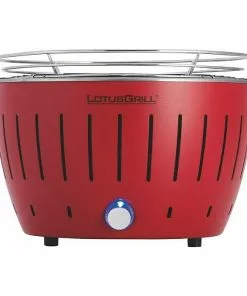 BAUHAUS LotusGrill Raucharmer Holzkohlegrill S Feuerrot, Hauptgrillfläche: Ø 26 Cm