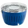 BAUHAUS LotusGrill Raucharmer Holzkohlegrill Classic Tiefblau, Hauptgrillfläche: Ø 32 Cm