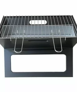 BAUHAUS Grillstar Holzkohlegrill Schwarz, Hauptgrillfläche: 44 X 29 Cm, Klappbar -Weber Grills Verkäufe 2022 12 351