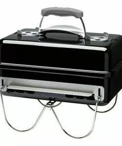 BAUHAUS Weber Go-Anywhere Holzkohlegrill Schwarz, Hauptgrillfläche: 42 X 26 Cm -Weber Grills Verkäufe 2022 12 386