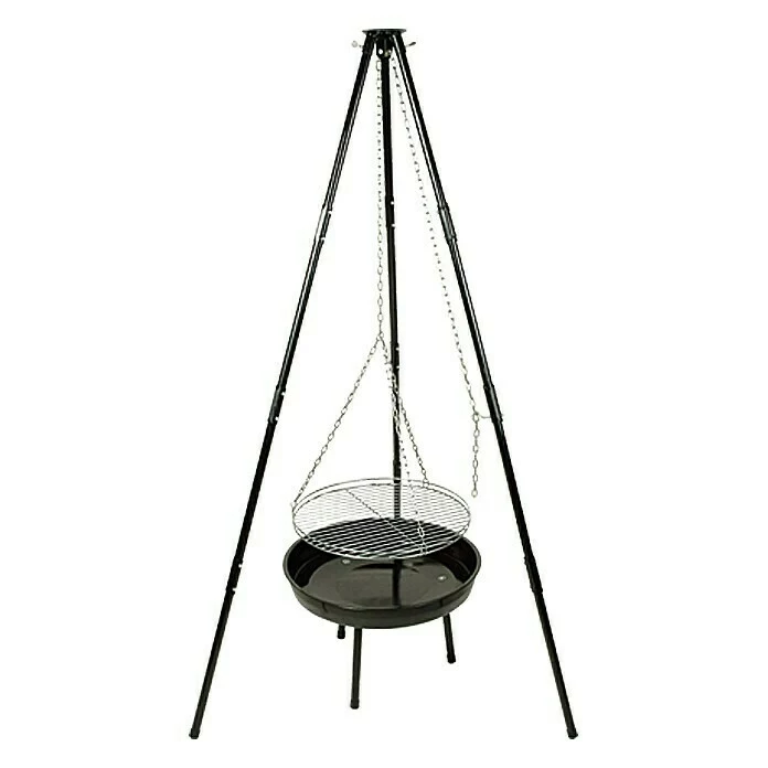 BAUHAUS Grillstar Schwenkgrill Louisiana Schwarz, Hauptgrillfläche: Ø 47 Cm 3 BAUHAUS Grillstar Schwenkgrill Louisiana Schwarz, Hauptgrillfläche: Ø 47 Cm