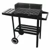 BAUHAUS Grillstar Holzkohlegrill Nevada Schwarz, Hauptgrillfläche: 52 X 28,5 Cm
