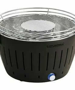 BAUHAUS LotusGrill Raucharmer Holzkohlegrill S Anthrazit, Hauptgrillfläche: Ø 26 Cm