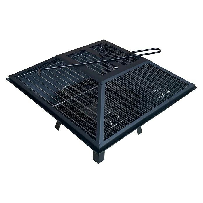 BAUHAUS Grillstar Holzkohlegrill Firebowl Schwarz, Hauptgrillfläche: 43 X 43 Cm, L X B X H: 45 X 45 X 34,5 Cm 7 BAUHAUS Grillstar Holzkohlegrill Firebowl Schwarz, Hauptgrillfläche: 43 X 43 Cm, L X B X H: 45 X 45 X 34,5 Cm – Bild 5