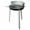 BAUHAUS Grillstar Rundgrill Denver Schwarz/Silber, Hauptgrillfläche: Ø 34 Cm