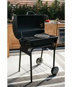 BAUHAUS Grillstar Holzkohlegrill Grilltonne L X B X H: 71 X 109 X 87 Cm, Schwarz, Hauptgrillfläche: 64 X 43 Cm -Weber Grills Verkäufe 2022 12 445