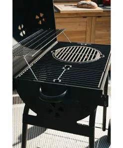 BAUHAUS Grillstar Holzkohlegrill Grilltonne L X B X H: 71 X 109 X 87 Cm, Schwarz, Hauptgrillfläche: 64 X 43 Cm -Weber Grills Verkäufe 2022 12 446