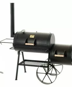 BAUHAUS Joe´s Barbeque Smoker Tradition Mit Rollwagen, Grillfläche Garkammer: 74 X 39 Cm
