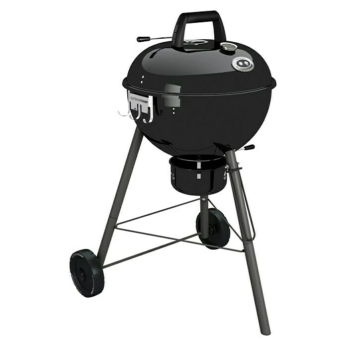 BAUHAUS Outdoorchef Holzkohlegrill CHELSEA 480 C Schwarz, Hauptgrillfläche: Ø 45 Cm 4 BAUHAUS Outdoorchef Holzkohlegrill CHELSEA 480 C Schwarz, Hauptgrillfläche: Ø 45 Cm – Bild 2