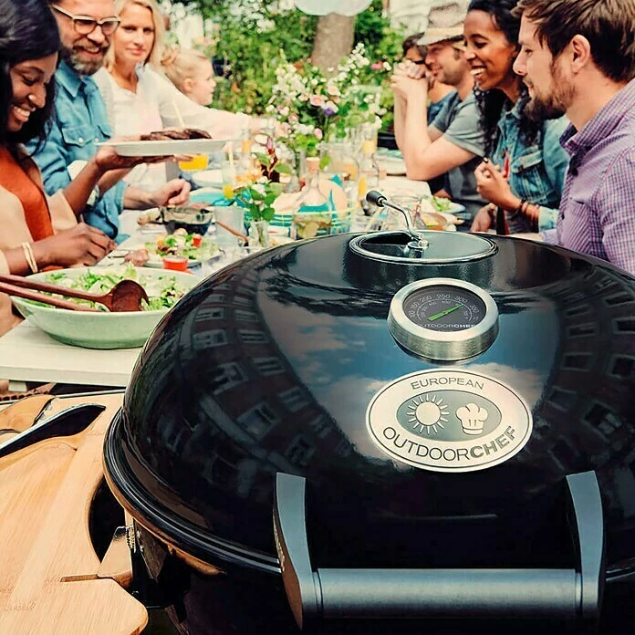 BAUHAUS Outdoorchef Holzkohlegrill CHELSEA 480 C Schwarz, Hauptgrillfläche: Ø 45 Cm 6 BAUHAUS Outdoorchef Holzkohlegrill CHELSEA 480 C Schwarz, Hauptgrillfläche: Ø 45 Cm – Bild 4