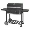 BAUHAUS Kingstone KMS Smoker Black Angus XXL Mit Rollwagen, Hauptgrillfläche: 70 X 43,5 Cm