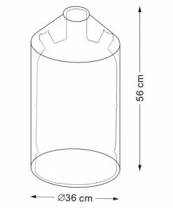 BAUHAUS Kingstone Schutzhülle Gasflache Ø X H: 36 X 56 Cm, Schwarz, Polyester