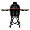 BAUHAUS Kingstone Holzkohlegrill Kamado 38 Schwarz, Hauptgrillfläche: Ø 38,3 Cm